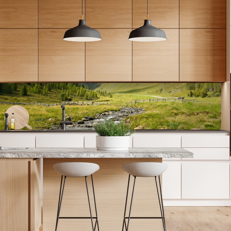 Repositionierbarer Aufkleber goldenes blattmuster nahtloses design – Wallnifity®