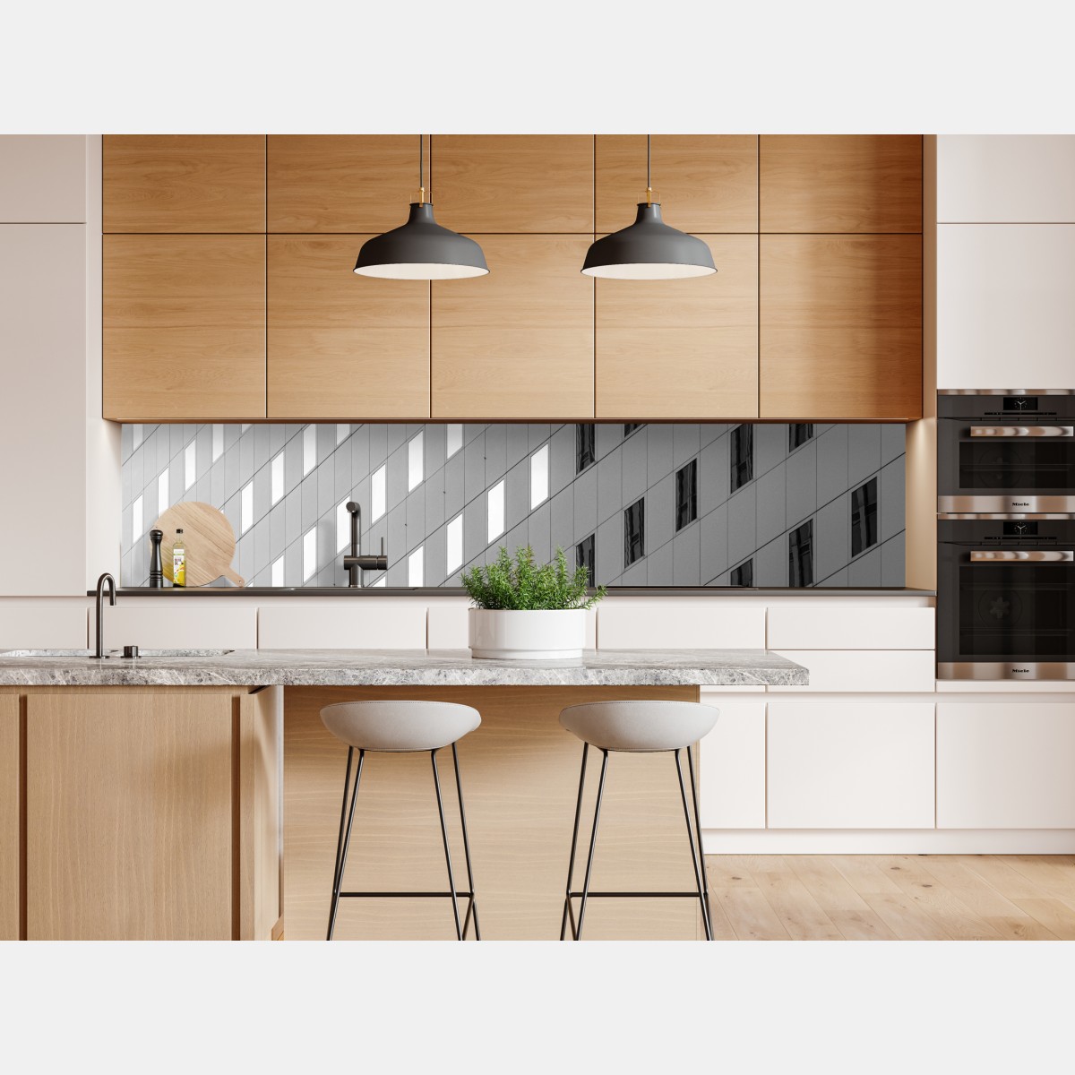 Repositionierbarer Aufkleber minimalistische fassadenstruktur mit geometrischem muster – Wallnifity® Repositionierbarer Aufkleber minimalistische fassadenstruktur mit geometrischem muster – Wallnifity®