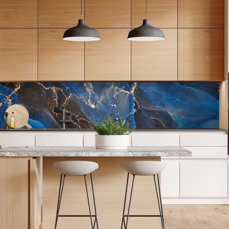 Repositionierbarer Aufkleber botanische linienzeichnung mit blumen – Wallnifity®
