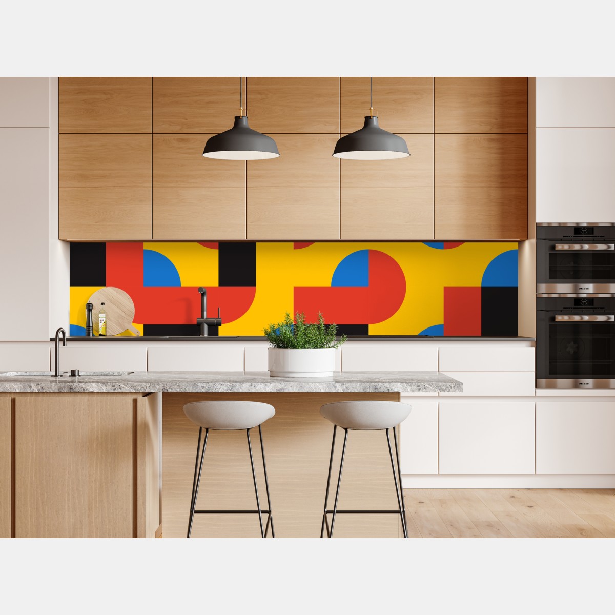 Repositionierbarer Aufkleber kräftiges geometrisches muster für die wand – Wallnifity® Repositionierbarer Aufkleber kräftiges geometrisches muster für die wand – Wallnifity®