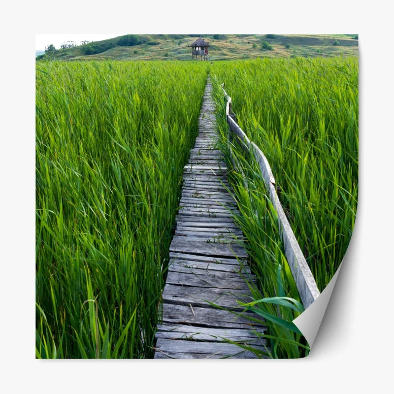Repositionierbarer Aufkleber tropisches bananenblattmuster – Wallnifity®