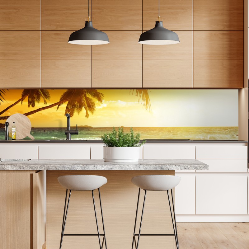 Repositionierbarer Aufkleber nebeliger kiefernwald – Wallnifity®