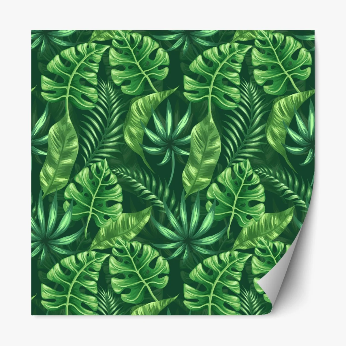 Repositionierbarer Aufkleber tropisches monstera blattmuster – Wallnifity® Repositionierbarer Aufkleber tropisches monstera blattmuster – Wallnifity®