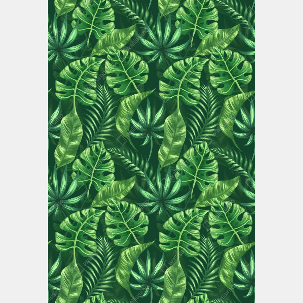 Repositionierbarer Aufkleber tropisches monstera blattmuster – Wallnifity® Repositionierbarer Aufkleber tropisches monstera blattmuster – Wallnifity®