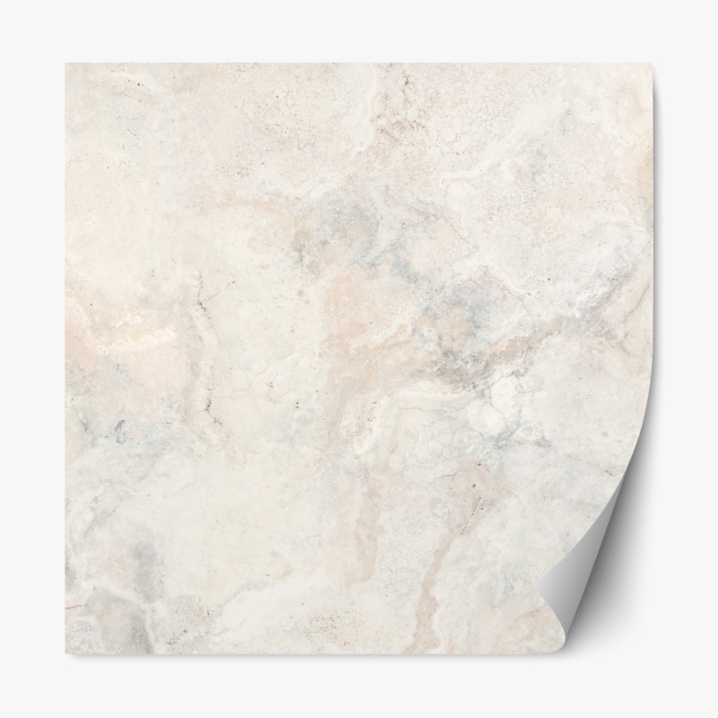 Repositionierbarer Aufkleber zartes korallenfarbenes blumenmuster – Wallnifity®