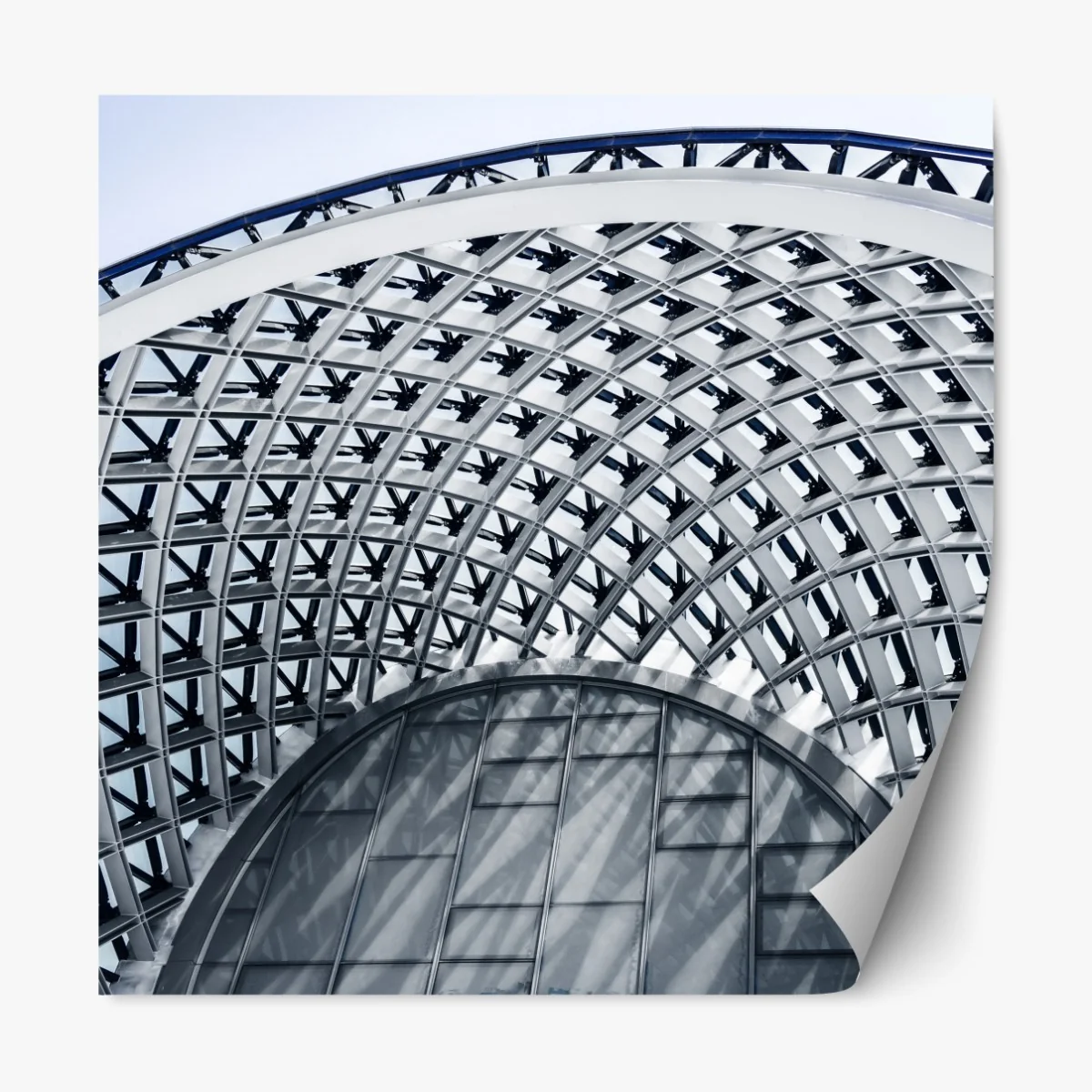 Repositionierbarer Aufkleber geometrischer bogen moderner architektur – Wallnifity® Repositionierbarer Aufkleber geometrischer bogen moderner architektur – Wallnifity®
