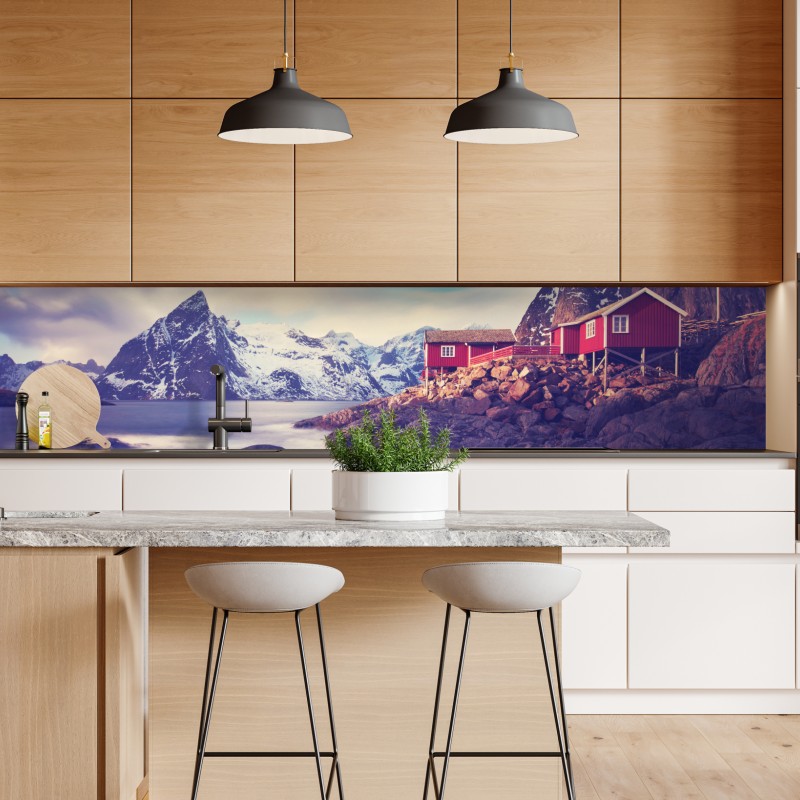 Repositionierbarer Aufkleber farbenfrohe strelitzie aquarell botanisches bild – Wallnifity®