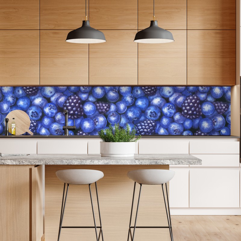 Repositionierbarer Aufkleber tiefblauer nachthimmel mit milchstraße und sternschnuppe – Wallnifity®