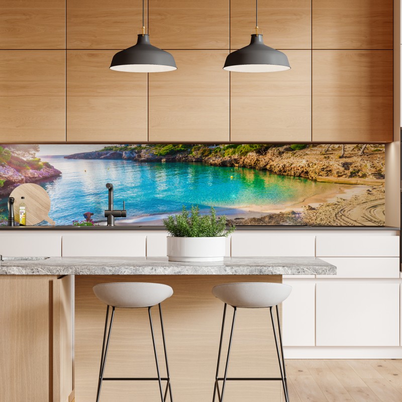 Repositionierbarer Aufkleber Halong-Bucht panorama der kalksteininseln – Wallnifity®