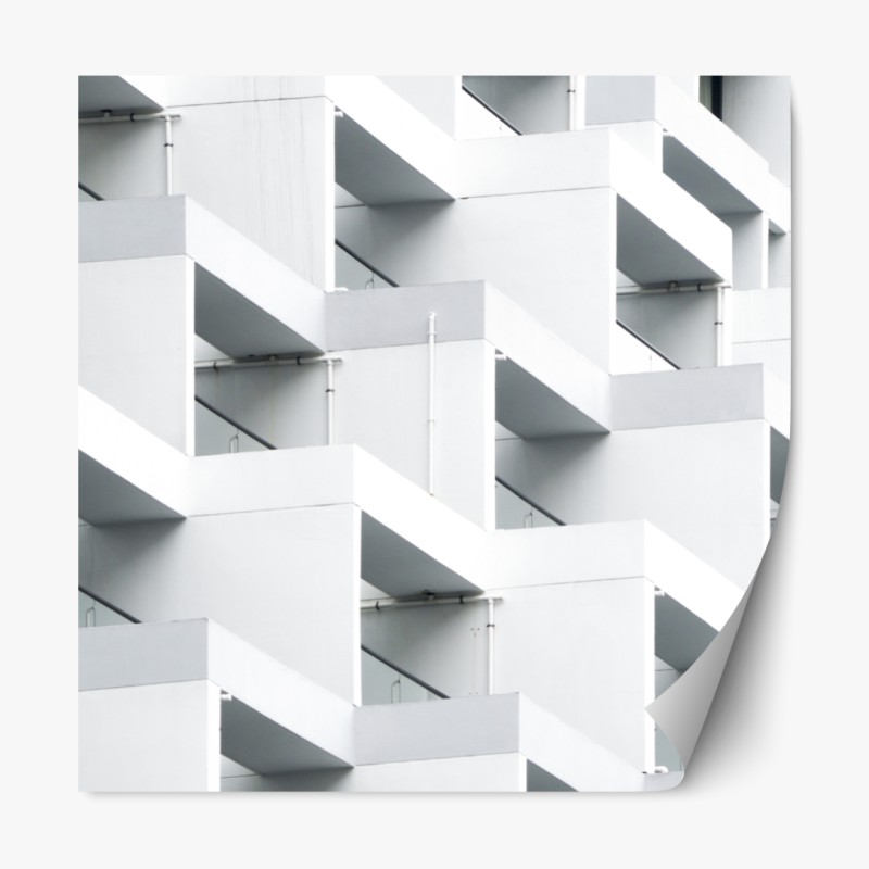 Repositionierbarer Aufkleber majestätischer brüllender löwe in monochrom – Wallnifity®