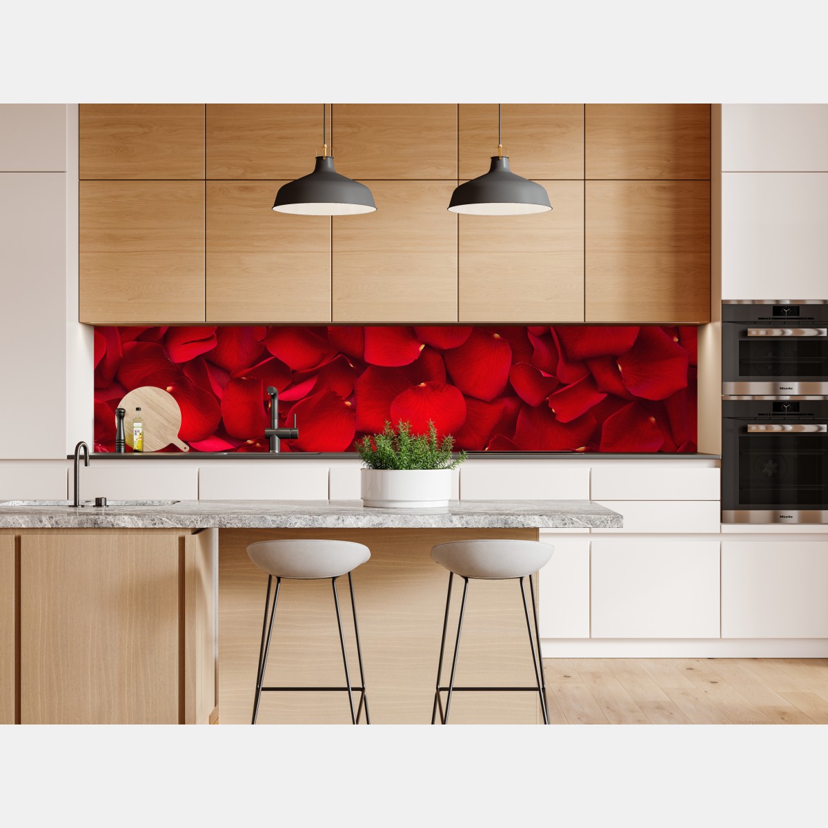 Repositionierbarer Aufkleber rote rosenblätter hintergrund – Wallnifity® Repositionierbarer Aufkleber rote rosenblätter hintergrund – Wallnifity®