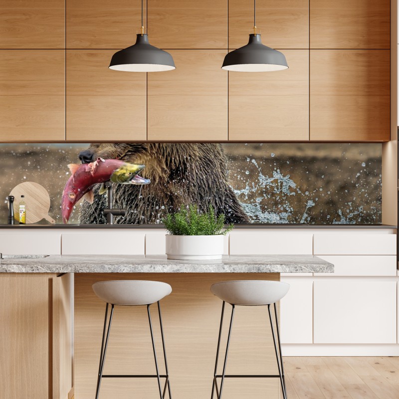 Repositionierbarer Aufkleber türkis und gold abstrakt mit goldenen adern – Wallnifity®