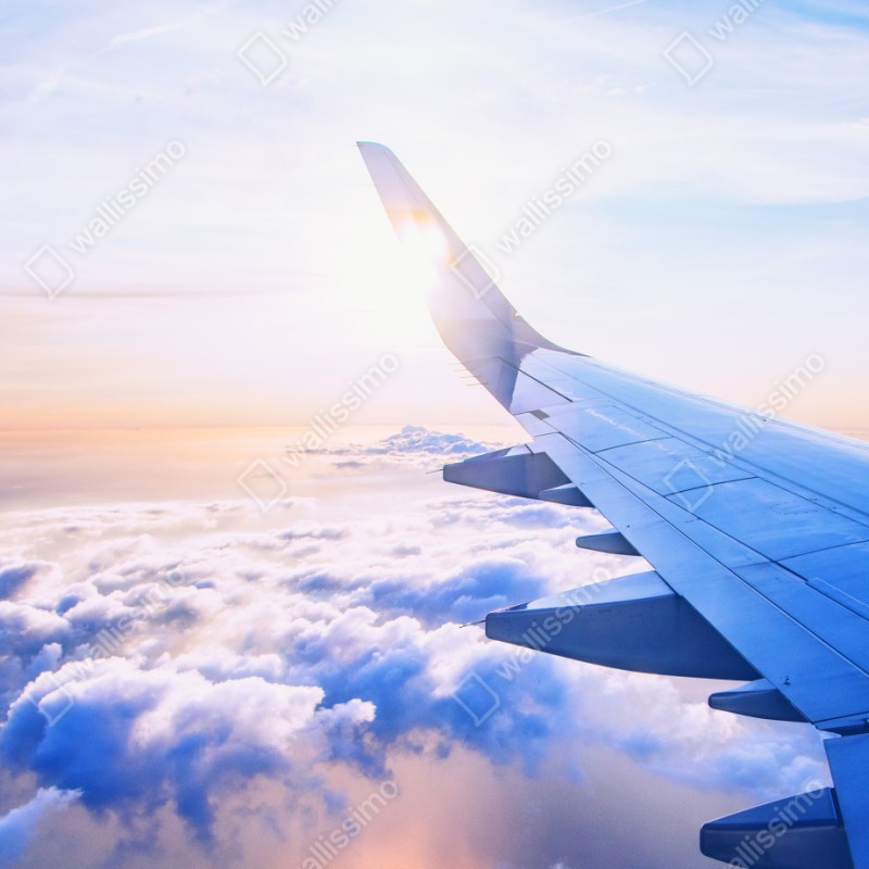 Repositionierbarer Aufkleber über den wolken luftaufnahme – Wallnifity® Repositionierbarer Aufkleber über den wolken luftaufnahme – Wallnifity®