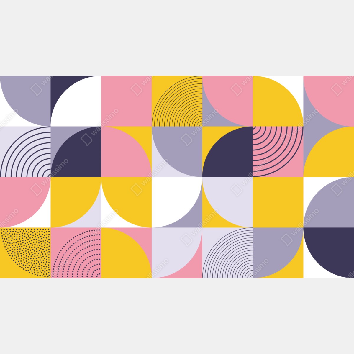 Repositionierbarer Aufkleber pastell geometrisches muster – Wallnifity® Repositionierbarer Aufkleber pastell geometrisches muster – Wallnifity®