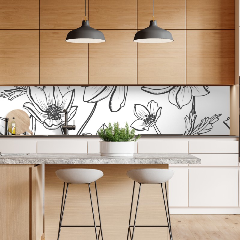 Repositionierbarer Aufkleber tropisches bananenblattmuster – Wallnifity®