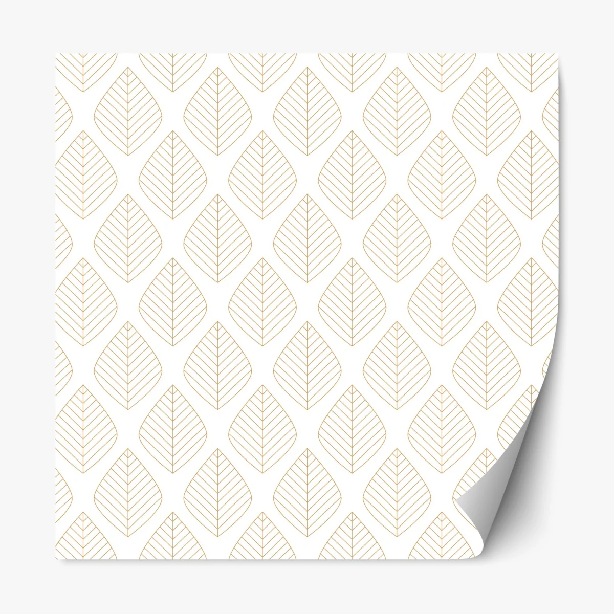 Repositionierbarer Aufkleber elegantes goldenes geometrisches blattmuster – Wallnifity® Repositionierbarer Aufkleber elegantes goldenes geometrisches blattmuster – Wallnifity®