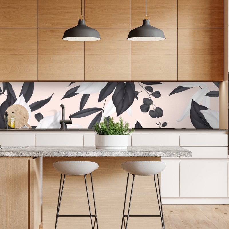 Repositionierbarer Aufkleber dunkle violette tulpen auf weißem hintergrund – Wallnifity®