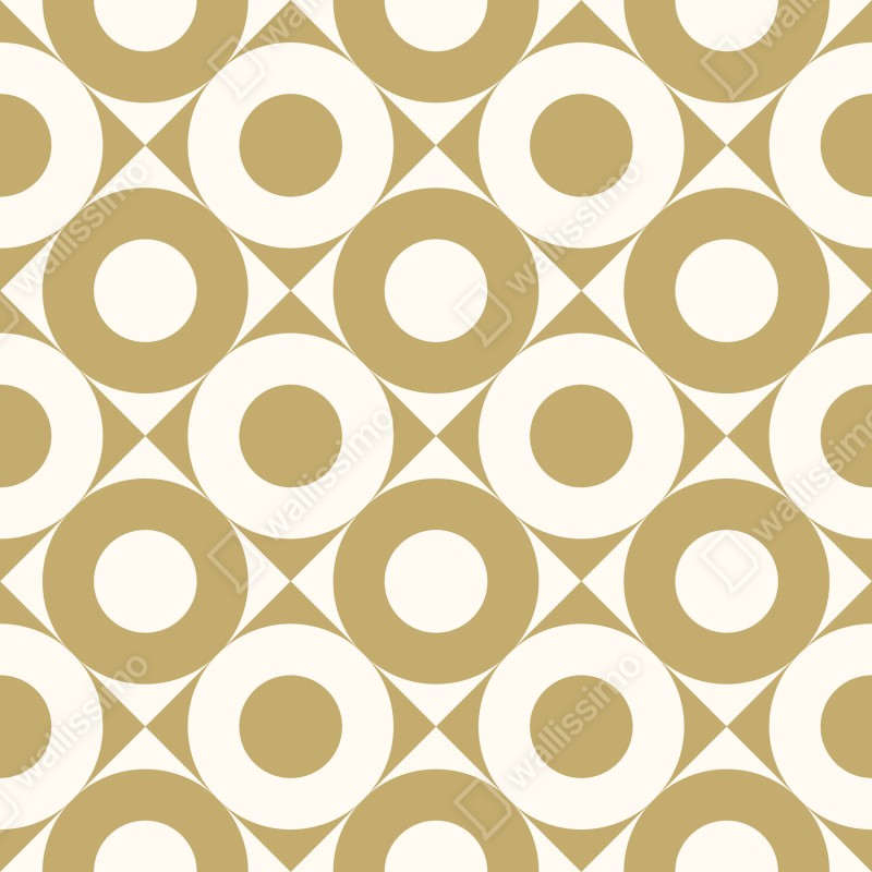Repositionierbarer Aufkleber goldenes geometrisches kreismuster – Wallnifity® Repositionierbarer Aufkleber goldenes geometrisches kreismuster – Wallnifity®
