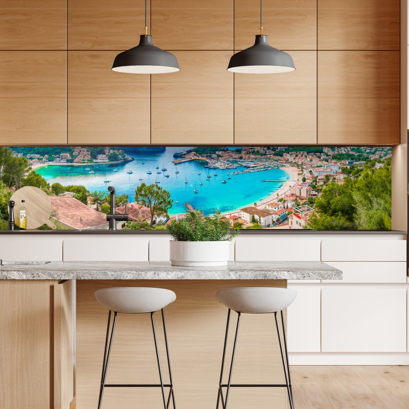 Repositionierbarer Aufkleber Manhattan skyline in schwarzweiß – Wallnifity®