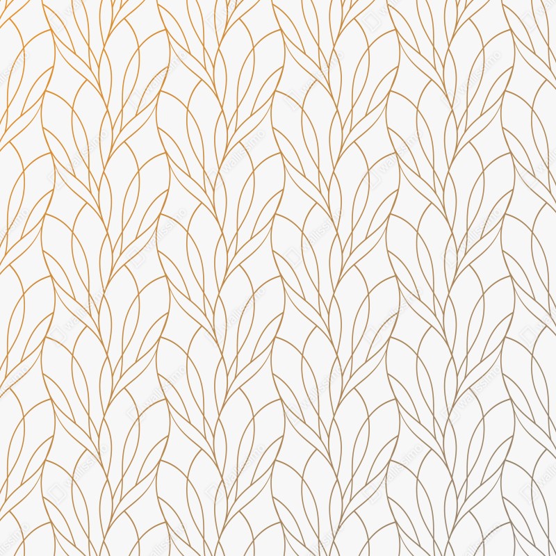 Repositionierbarer Aufkleber goldenes blattmuster auf weißem hintergrund – Wallnifity® Repositionierbarer Aufkleber goldenes blattmuster auf weißem hintergrund – Wallnifity®
