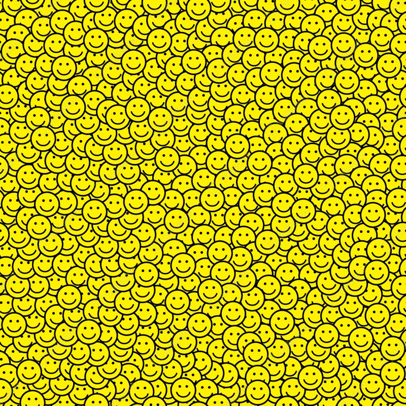 Repositionierbarer Aufkleber fröhliches smiley muster – Wallnifity® Repositionierbarer Aufkleber fröhliches smiley muster – Wallnifity®