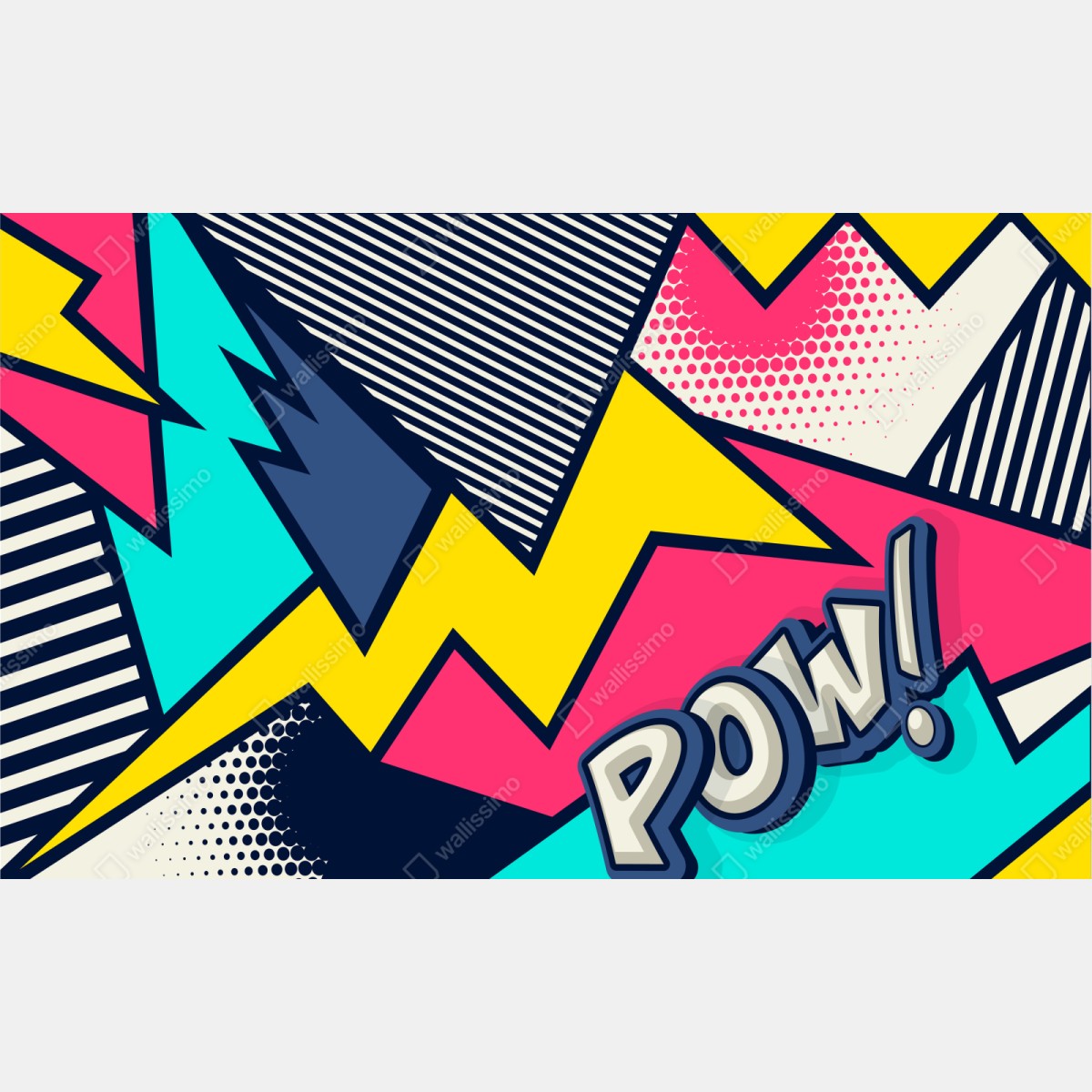 Repositionierbarer Aufkleber comic pop art explosion – Wallnifity® Repositionierbarer Aufkleber comic pop art explosion – Wallnifity®