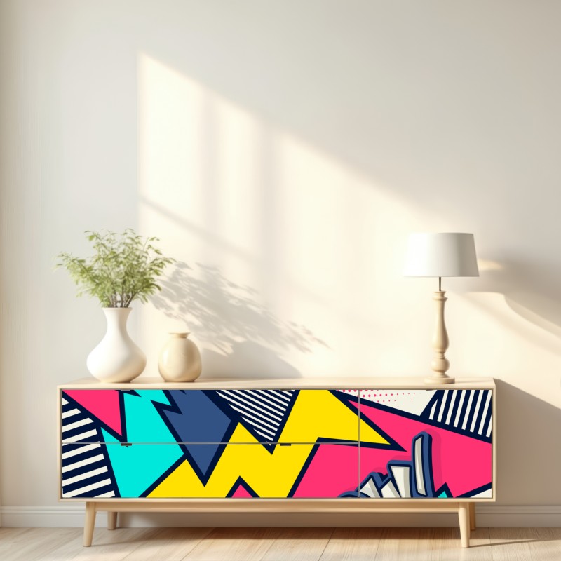 Repositionierbarer Aufkleber comic pop art explosion – Wallnifity® Repositionierbarer Aufkleber comic pop art explosion – Wallnifity®