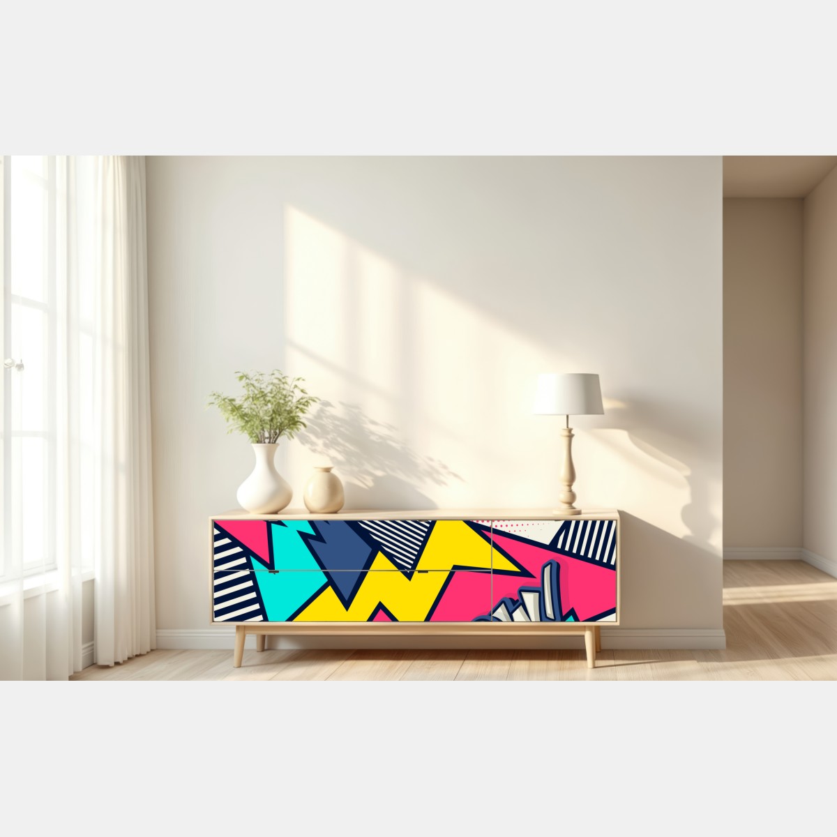 Repositionierbarer Aufkleber comic pop art explosion – Wallnifity® Repositionierbarer Aufkleber comic pop art explosion – Wallnifity®
