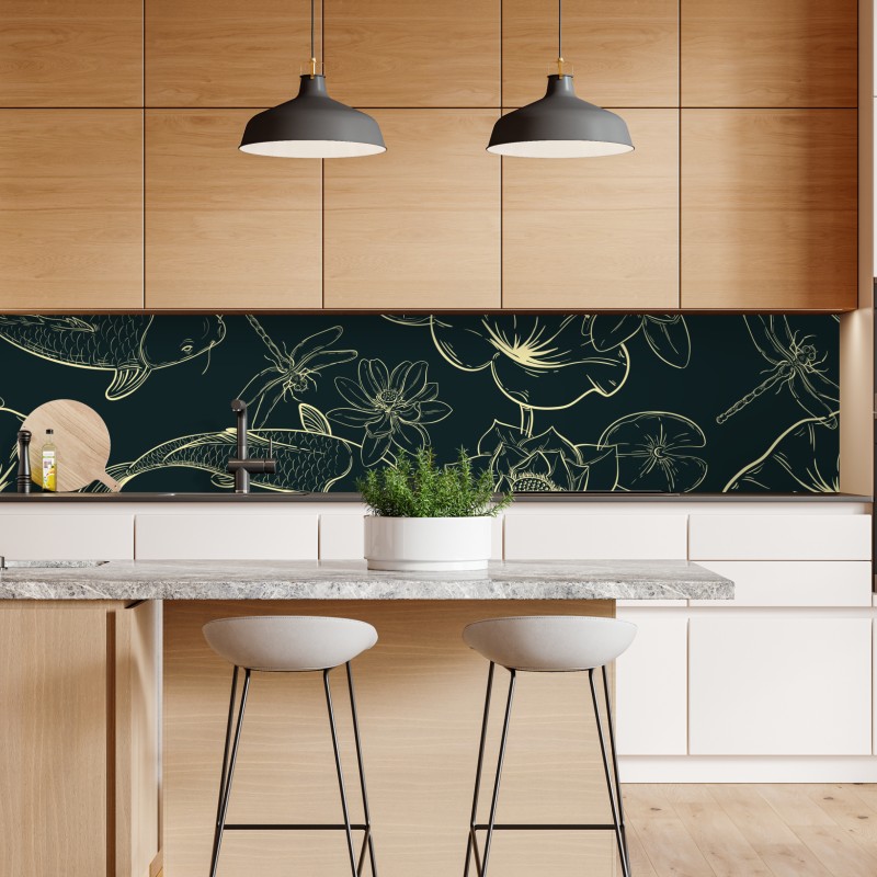 Repositionierbarer Aufkleber pastell dschungel tier muster – Wallnifity®