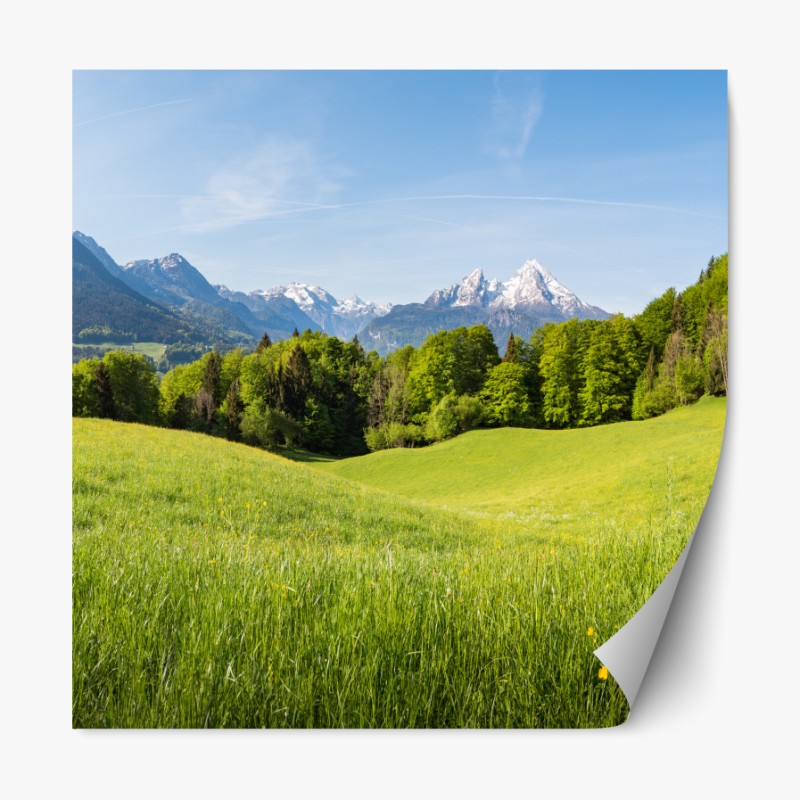 Repositionierbarer Aufkleber tiefblaue abstrakte struktur – Wallnifity®