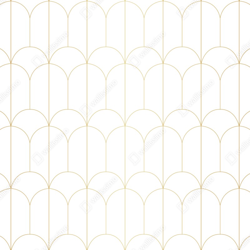 Repositionierbarer Aufkleber goldenes art deco bogenmuster – Wallnifity® Repositionierbarer Aufkleber goldenes art deco bogenmuster – Wallnifity®