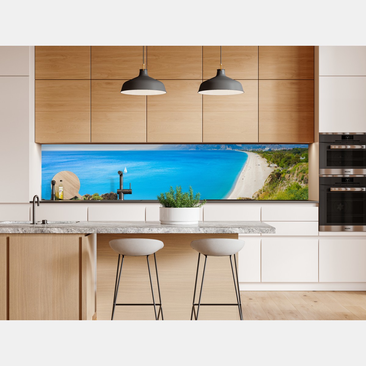 Repositionierbarer Aufkleber panoramastrand Konyaalti in Antalya – Wallnifity® Repositionierbarer Aufkleber panoramastrand Konyaalti in Antalya – Wallnifity®