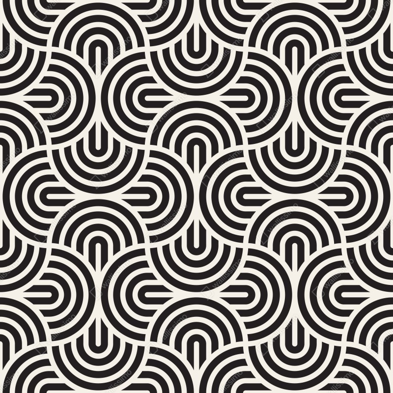 Repositionierbarer Aufkleber schwarz-weiß geometrisches muster – Wallnifity® Repositionierbarer Aufkleber schwarz-weiß geometrisches muster – Wallnifity®