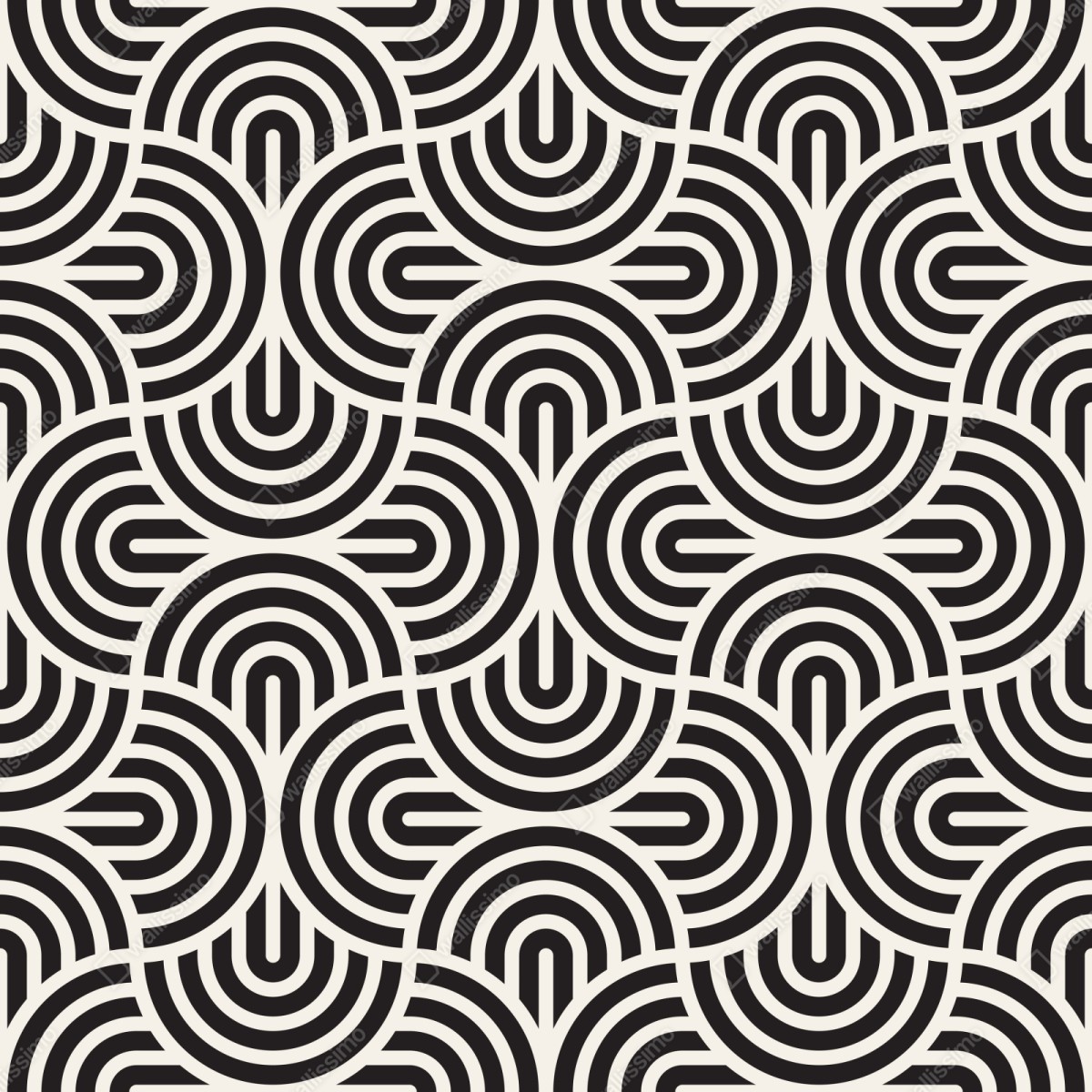Repositionierbarer Aufkleber schwarz-weiß geometrisches muster – Wallnifity® Repositionierbarer Aufkleber schwarz-weiß geometrisches muster – Wallnifity®