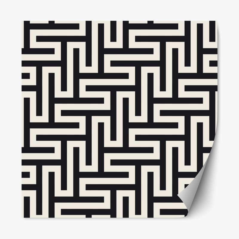 Repositionierbarer Aufkleber monochrome nahaufnahme einer dahlie – Wallnifity®