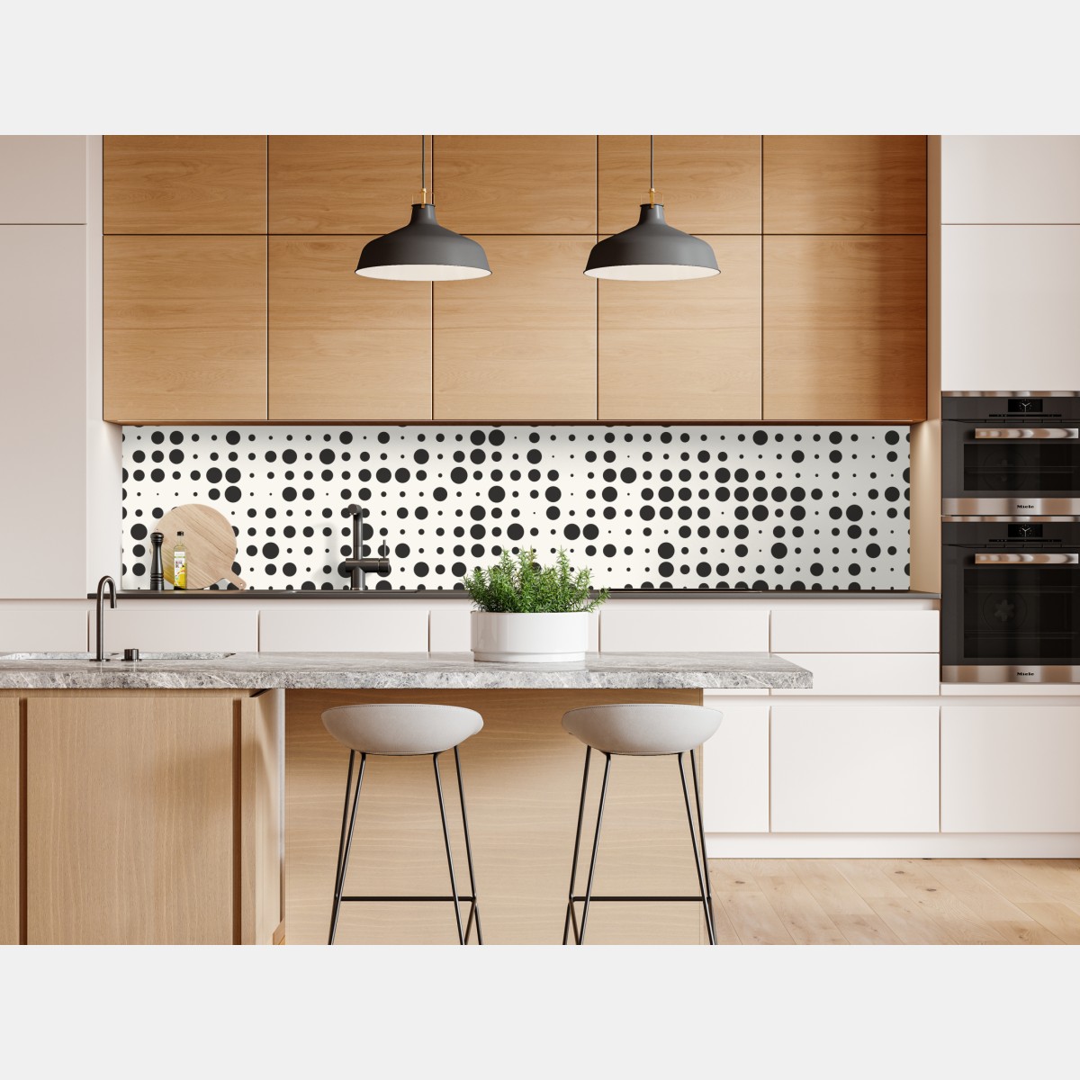 Repositionierbarer Aufkleber minimalistisches punktmuster – Wallnifity® Repositionierbarer Aufkleber minimalistisches punktmuster – Wallnifity®