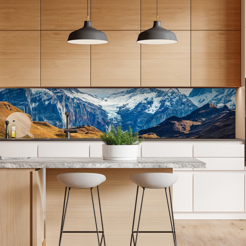 Repositionierbarer Aufkleber leuchtende gelbe sonnenblumen in nahaufnahme – Wallnifity®