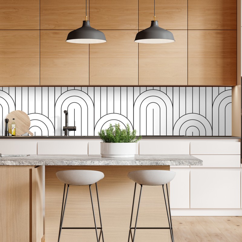 Repositionierbarer Aufkleber dramatische küstenklippen mit meerblick – Wallnifity®