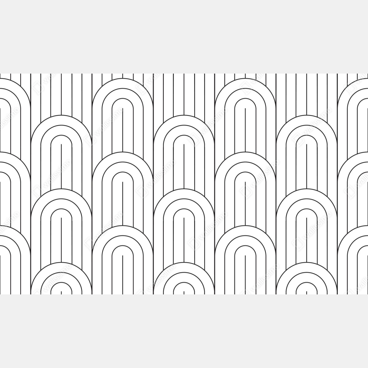 Repositionierbarer Aufkleber monochromes bogenmuster – Wallnifity® Repositionierbarer Aufkleber monochromes bogenmuster – Wallnifity®