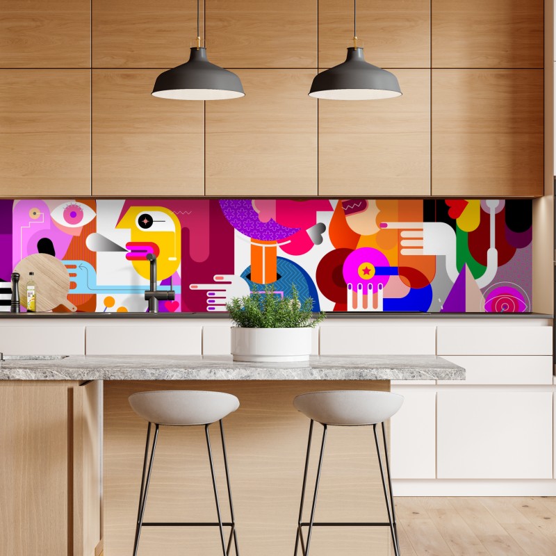 Repositionierbarer Aufkleber London skyline mit spiegelung auf dem fluss – Wallnifity®