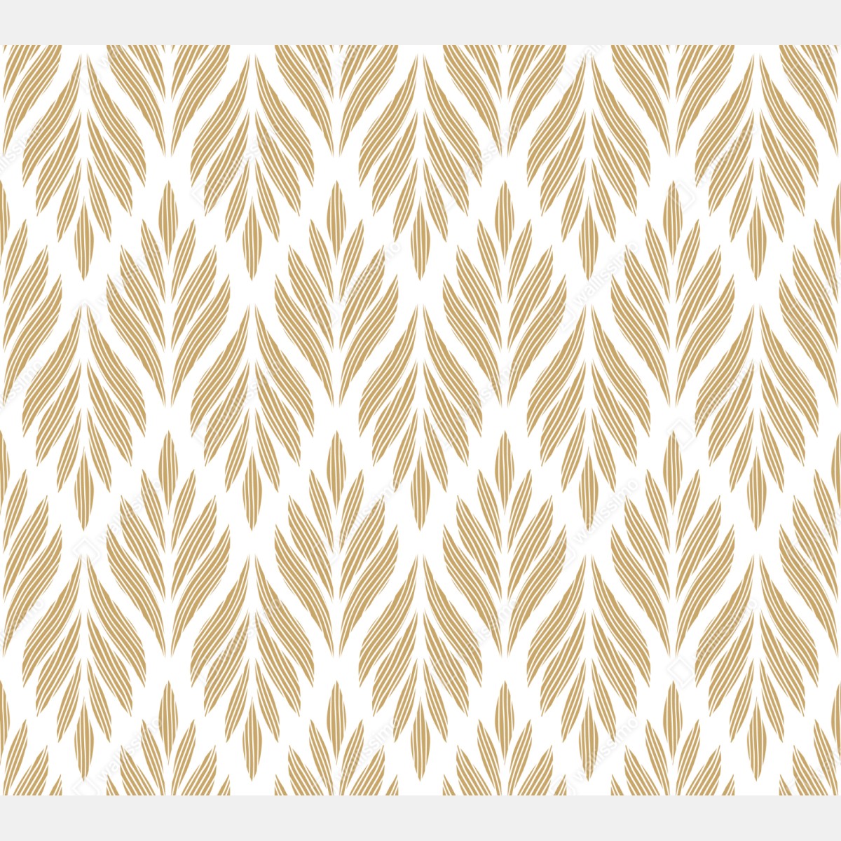 Repositionierbarer Aufkleber goldenes blattmuster nahtloses design – Wallnifity® Repositionierbarer Aufkleber goldenes blattmuster nahtloses design – Wallnifity®