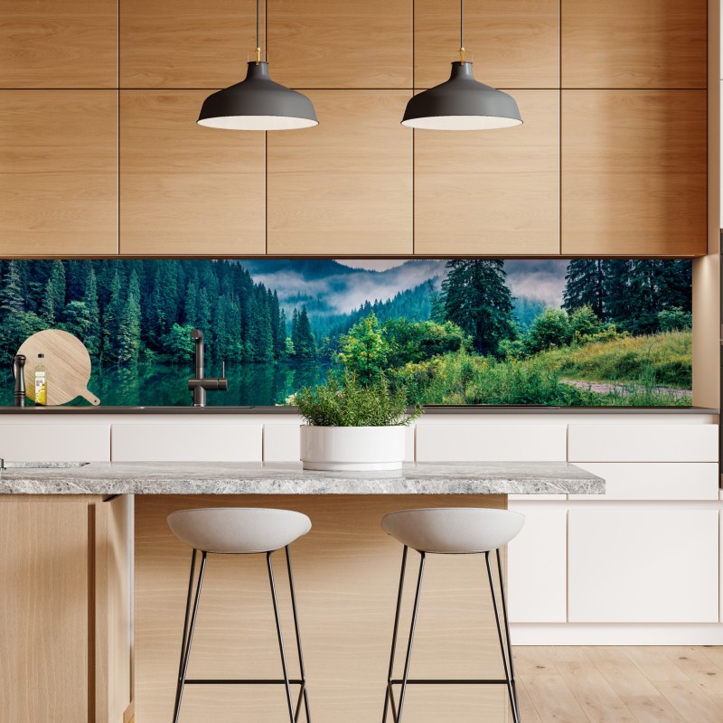 Repositionierbarer Aufkleber pastell botanische vase mit blättern – Wallnifity®