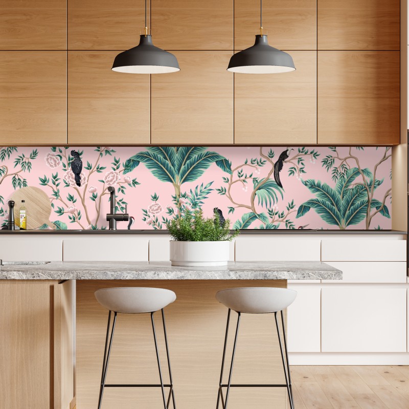 Repositionierbarer Aufkleber leuchtende mexikanische sonnenblume auf schwarzem hintergrund – Wallnifity®