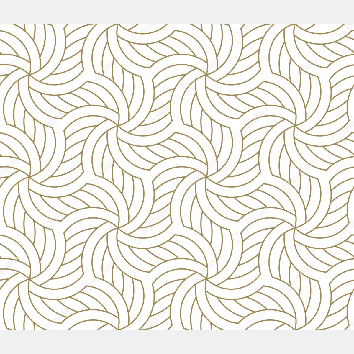 Repositionierbarer Aufkleber goldenes geometrisches wirbelmuster – Wallnifity® Repositionierbarer Aufkleber goldenes geometrisches wirbelmuster – Wallnifity®
