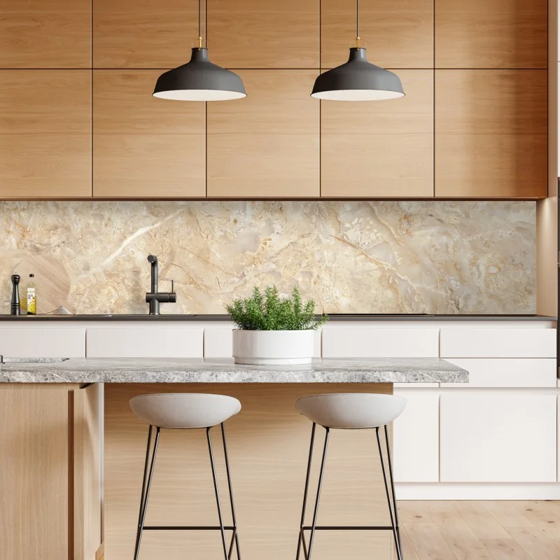 Repositionierbarer Aufkleber beige marmortextur mit natürlichen aderungen – Wallnifity® Repositionierbarer Aufkleber beige marmortextur mit natürlichen aderungen – Wallnifity®