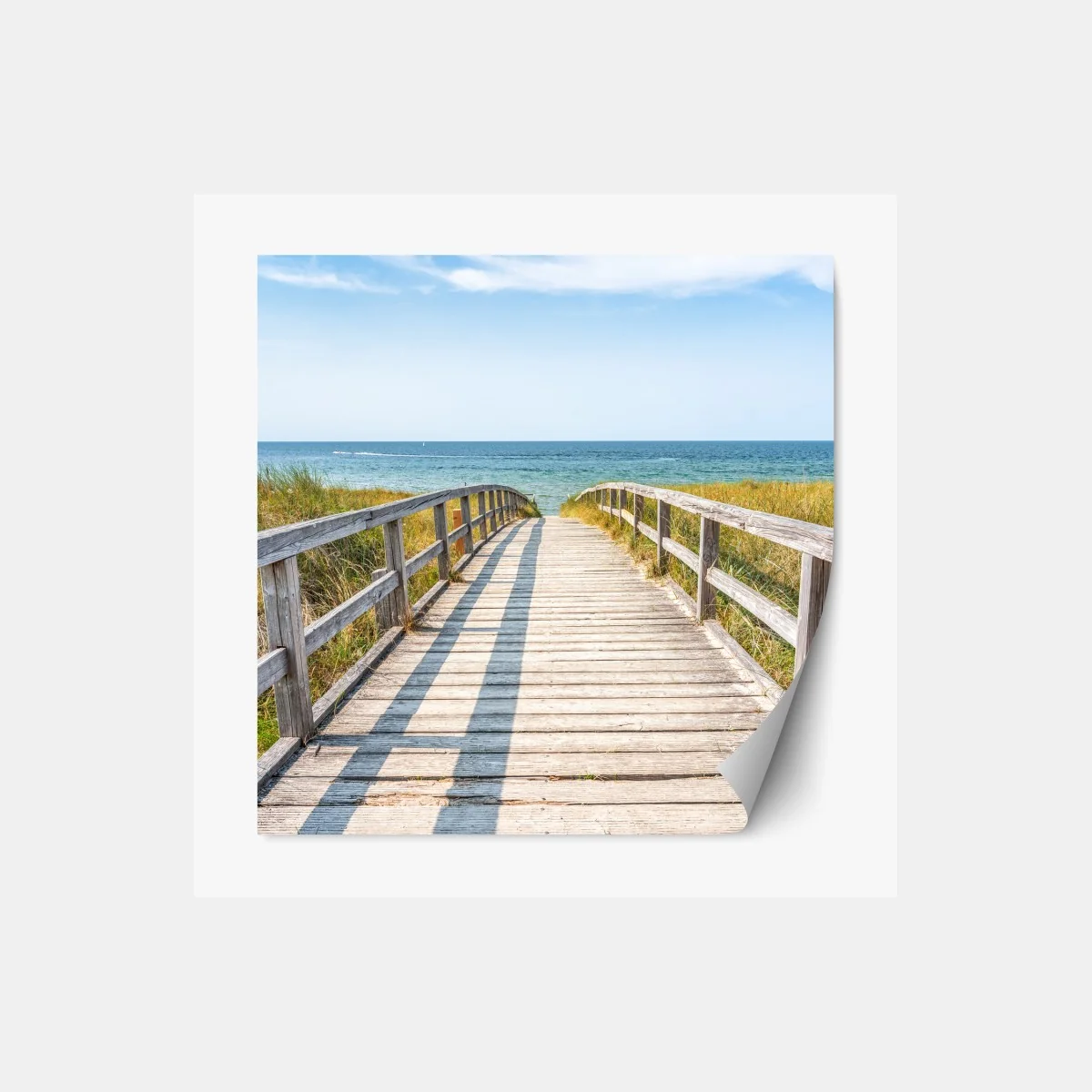 Repositionierbarer Aufkleber steg zum meer – Wallnifity®
