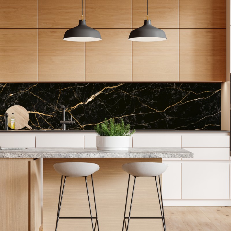 Repositionierbarer Aufkleber elegante callas in monochrom – Wallnifity®
