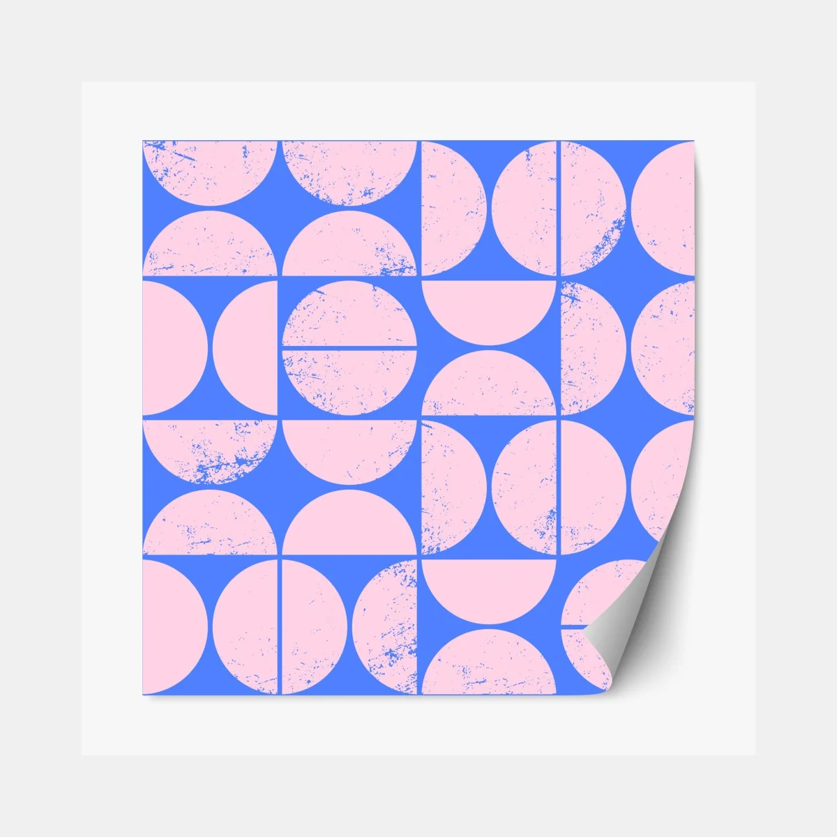 Repositionierbarer Aufkleber pastell geometrisches kreismuster – Wallnifity® Repositionierbarer Aufkleber pastell geometrisches kreismuster – Wallnifity®