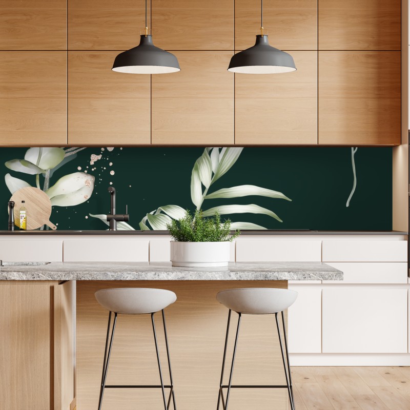 Repositionierbarer Aufkleber tiefblaue abstrakte struktur – Wallnifity®