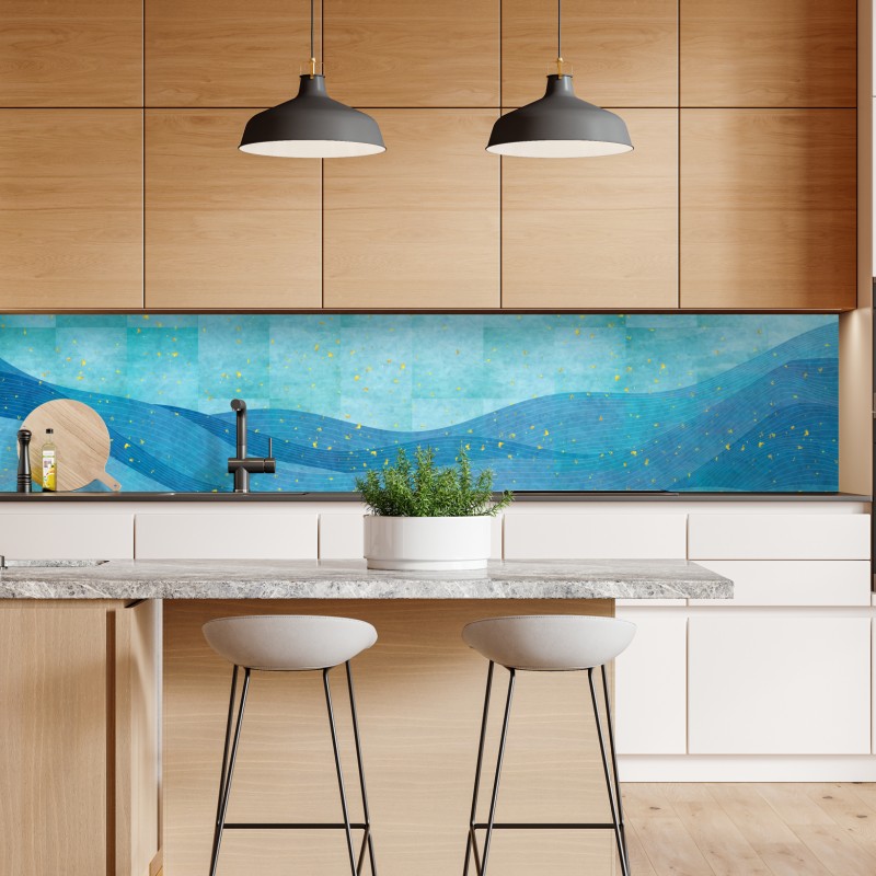 Repositionierbarer Aufkleber sonnige mediterrane gasse mit blumentöpfen – Wallnifity®